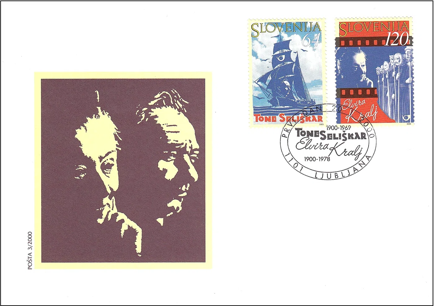 TONE SELIŠKAR 1900 - 1969, ELVIRA KRALJ 1900 - 1978